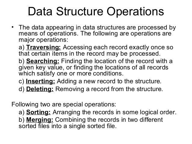 Data structures