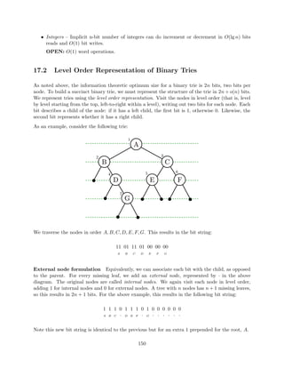 nition. We also haven't selected . If  = 1 
2 , we have a 
problem: the tree must be perfectly balanced at all times. Taking a small , however, (say,  = 1 
10 ), 
works well. Weight balancing is a stronger property than height balancing: a weight balanced tree 
will have height at most log1= n. 
We can apply these trees to our layered range tree. [31][34] Updates on a weight balanced tree can 
be done very quickly. Usually, when we add or delete a node, it will only aect the nodes nearby. 
Occasionally, it will unbalance a large part of the tree; in this case, we can destroy that part of the 
tree and rebuild it. When we do so, we can rebuild it as a perfectly balanced tree. 
Our data structure only has pointers in one direction - each parent points to its children nodes, but 
children don't point to their parents, or up the tree in general. As a result, we're free to rebuild 
an entire subtree whenever it's unbalanced. And once we rebuild a subtree, we can make at least 
(k) insertions or deletions before it becomes unbalanced again, where k is the size of the subtree. 
When we do need to rebuild a subtree, we can charge the process of rebuilding to the (k) updates 
we've made. Since each node we add can potentially unbalance every subtree it's a part of (a total 
of log(n) trees), we can update the tree in log(n) amortized time (assuming that a tree can be 
rebuilt in (k) time, which is easy). 
So, for layered range trees, we have O(logd n) amortized update, and we still have a O(logd1 n) 
query. 
3.3.5 Further results 
For static   
orthogonal range searching, we can achieve a O(logd1 n) query for d  1 using less 
space: O 
n 
logd1(n) 
log log n 
! 
[24]. This is optimal in some models. 
We can also achieve a O(logd2 n) query for d  2 using O(n logd(n)) space [25], [26]. A more recent 
result uses O(n logd+1(n)) space [20]. This is conjectured to be an optimal result for queries. 
There are also non-orthogonal versions of this problem - we can query with triangles or general 
simplices, as well as boxes where one or more intervals start or end at in 