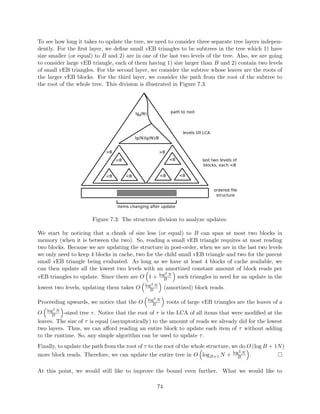 ction approach to time travel is that you can make a 
change in the past and see its results not only in the current state of the data structure, but also 
all the changes in between the past and now. 
We maintain one timeline of updates and queries for a persistent data structure: 
Usually, operations are appended at the end of the time line (present time). With retroactive data 
structures we can do that in the past too. 
2.2 Retroactivity 
The following operations are supported by retroactive DS: 
 Insert(t, update) - inserts operation update at time t 
 Delete(t) - deletes the operation at time t 
 Query(t, query) - queries the DS with a query at time t 
23 
 