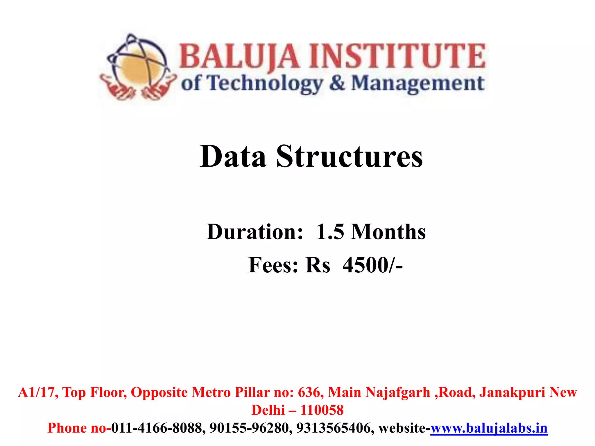 Data structures | PPT