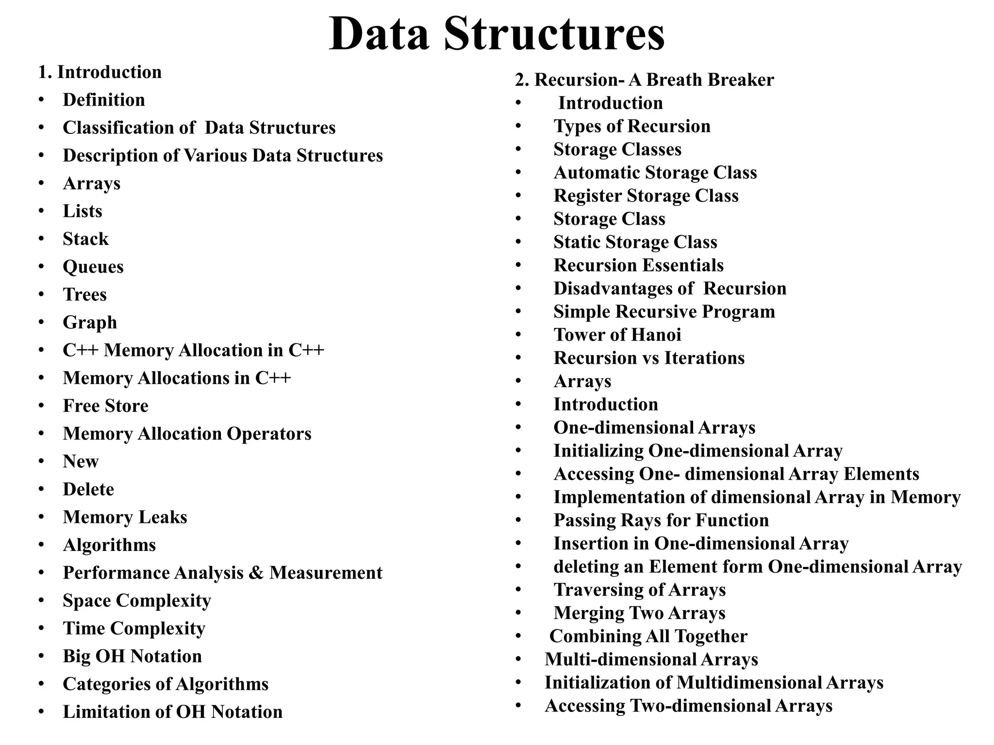 Data structures | PPT