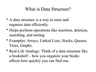 Data Structures and Algorithm Intoduction | PPTX