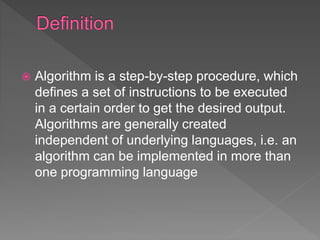 Data structures algorithms basics | PPT