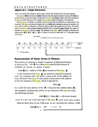 Data structures arrays | PDF