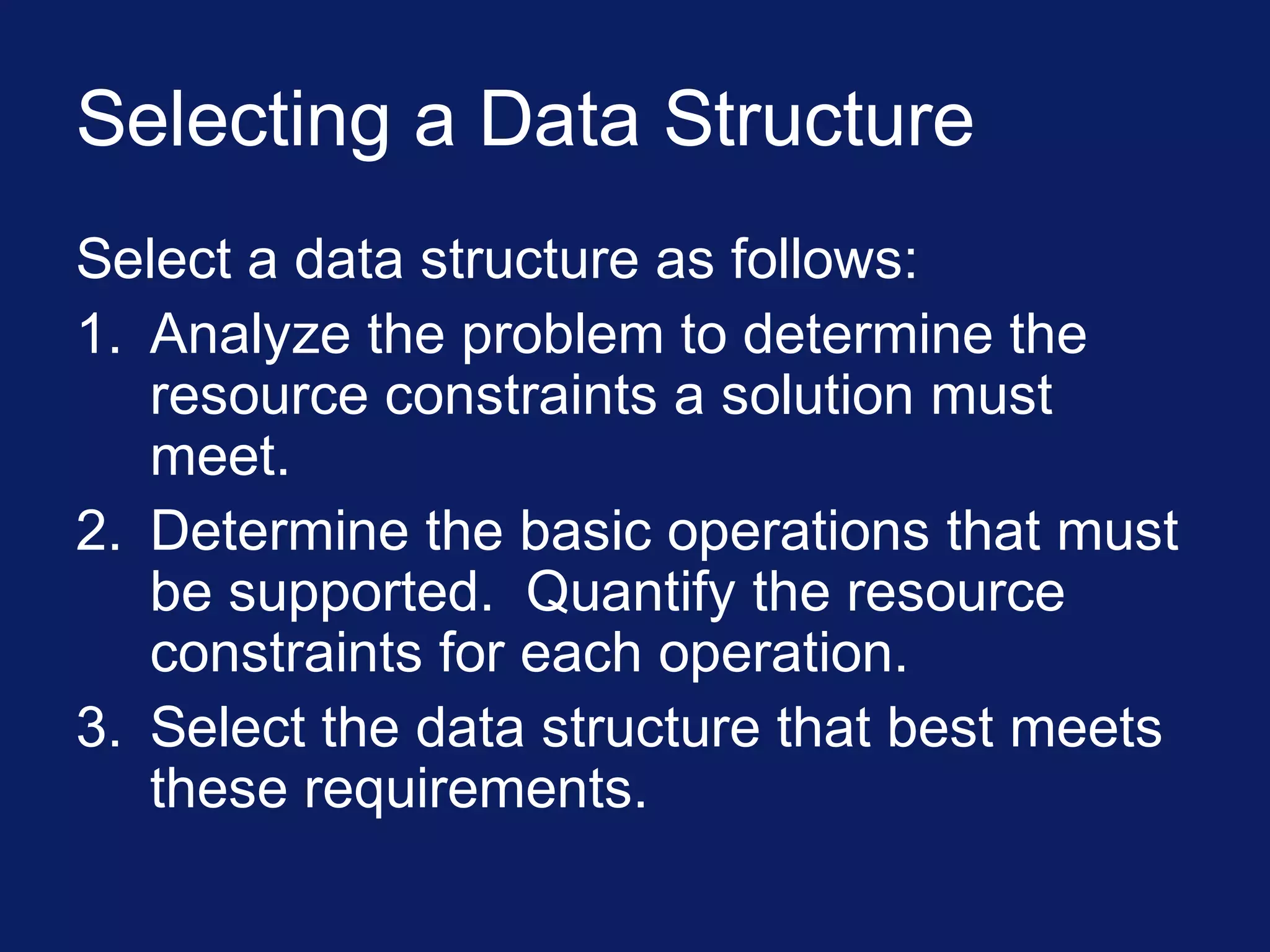 Data structures cs301 power point slides lecture 01 | PPT