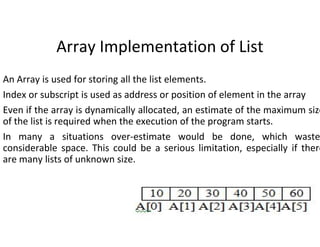 Data structures list | PPT