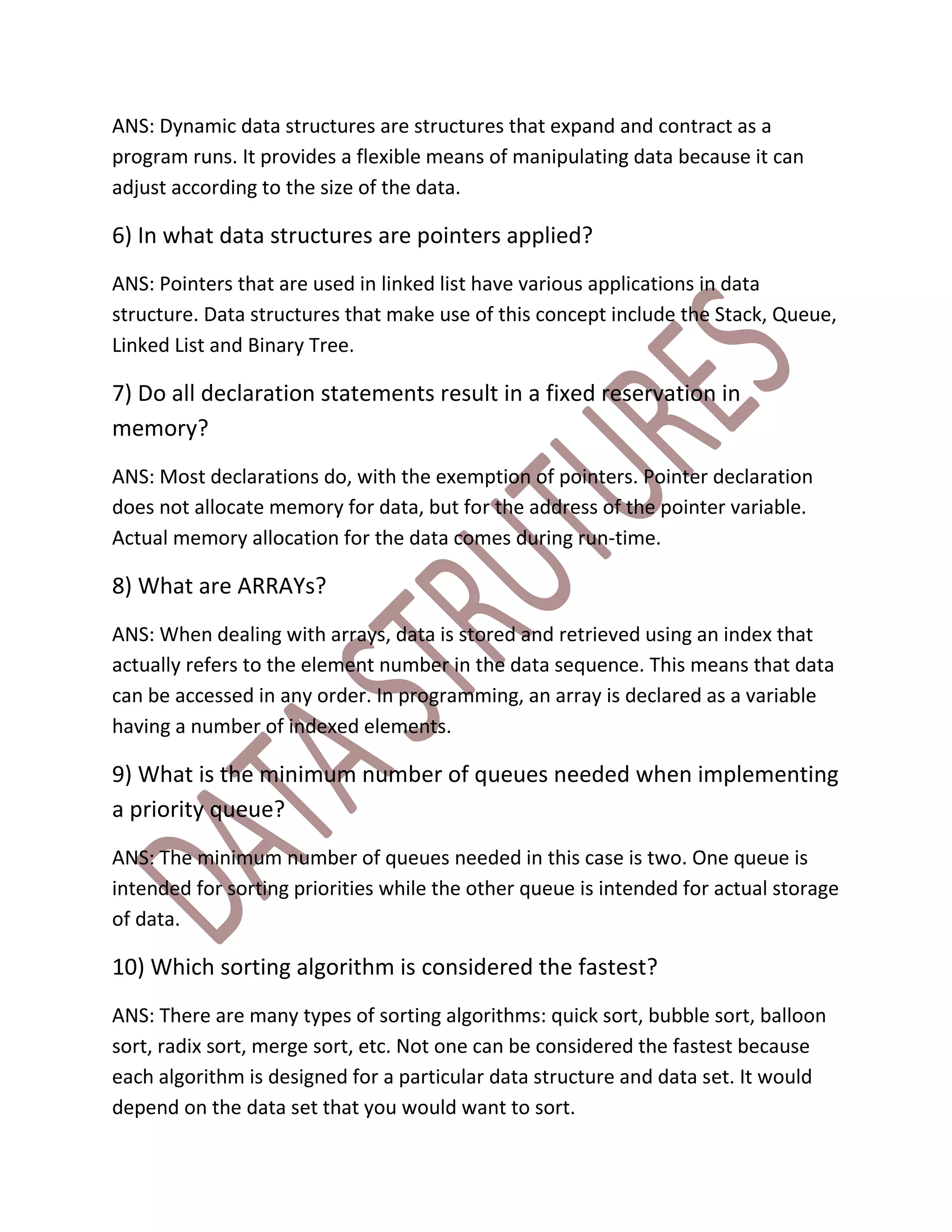 Data structures 1 | PDF