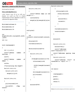 Data Structures & Algorithms in Sinhala | PDF