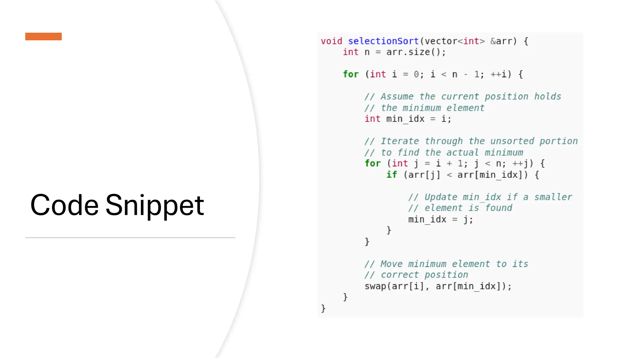 Code Snippet 