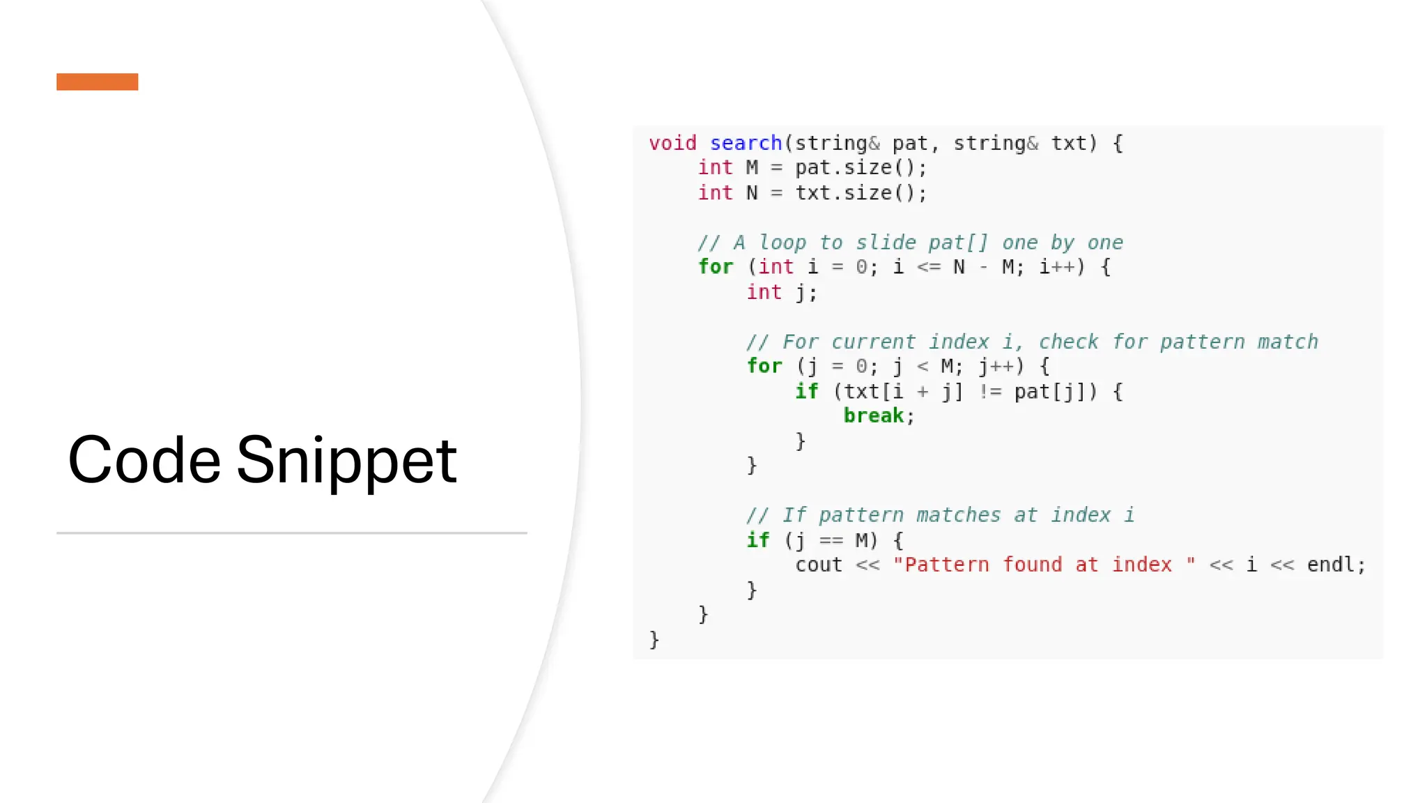 Code Snippet 
