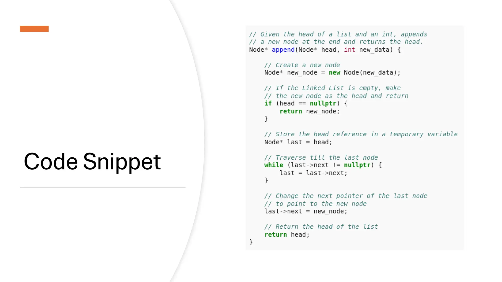Code Snippet 