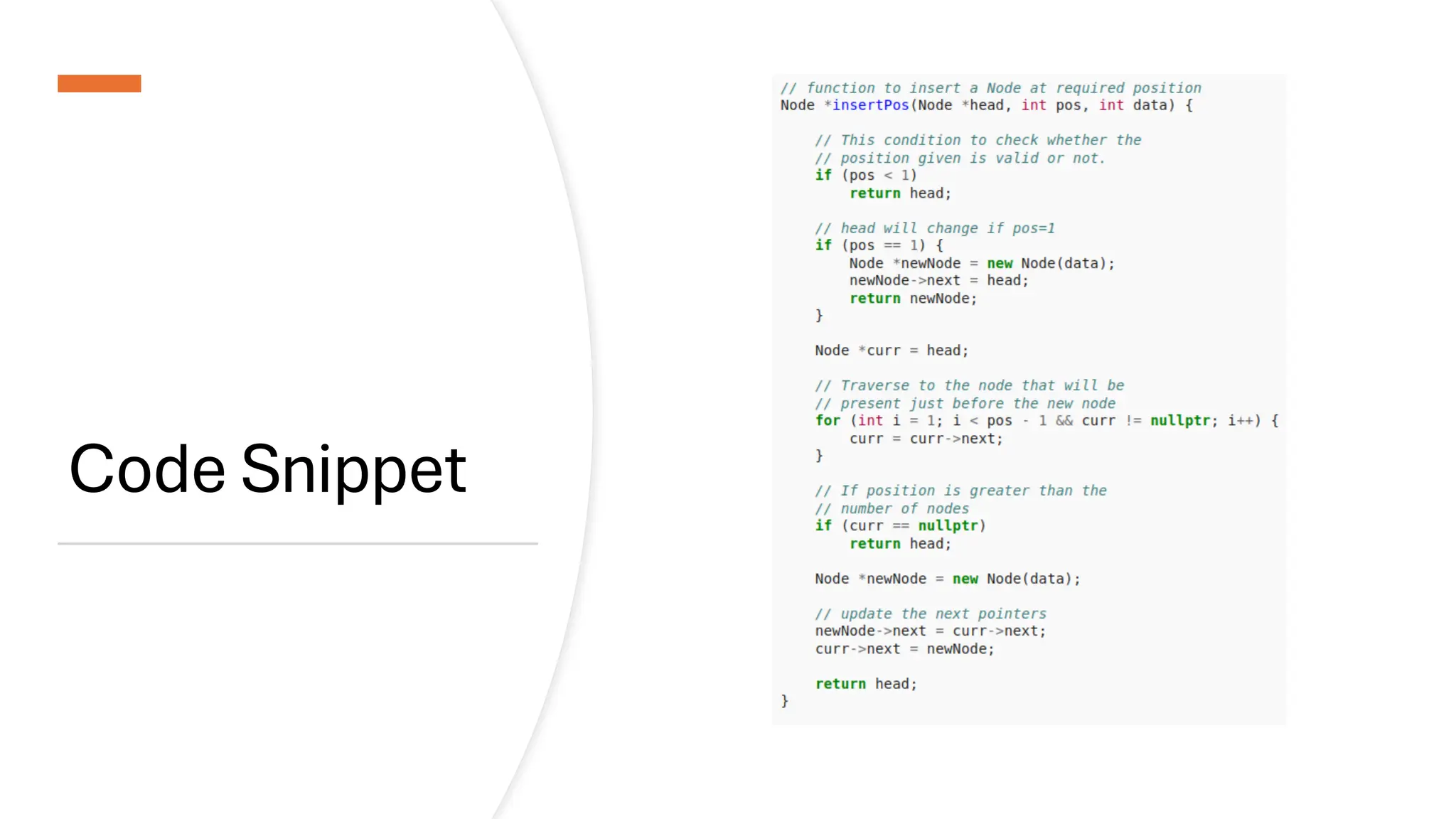 Code Snippet 