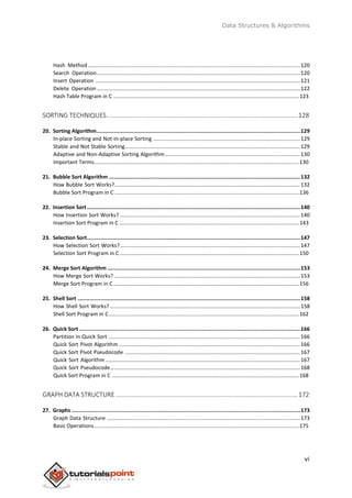 Data structures algorithms_tutorial | PDF