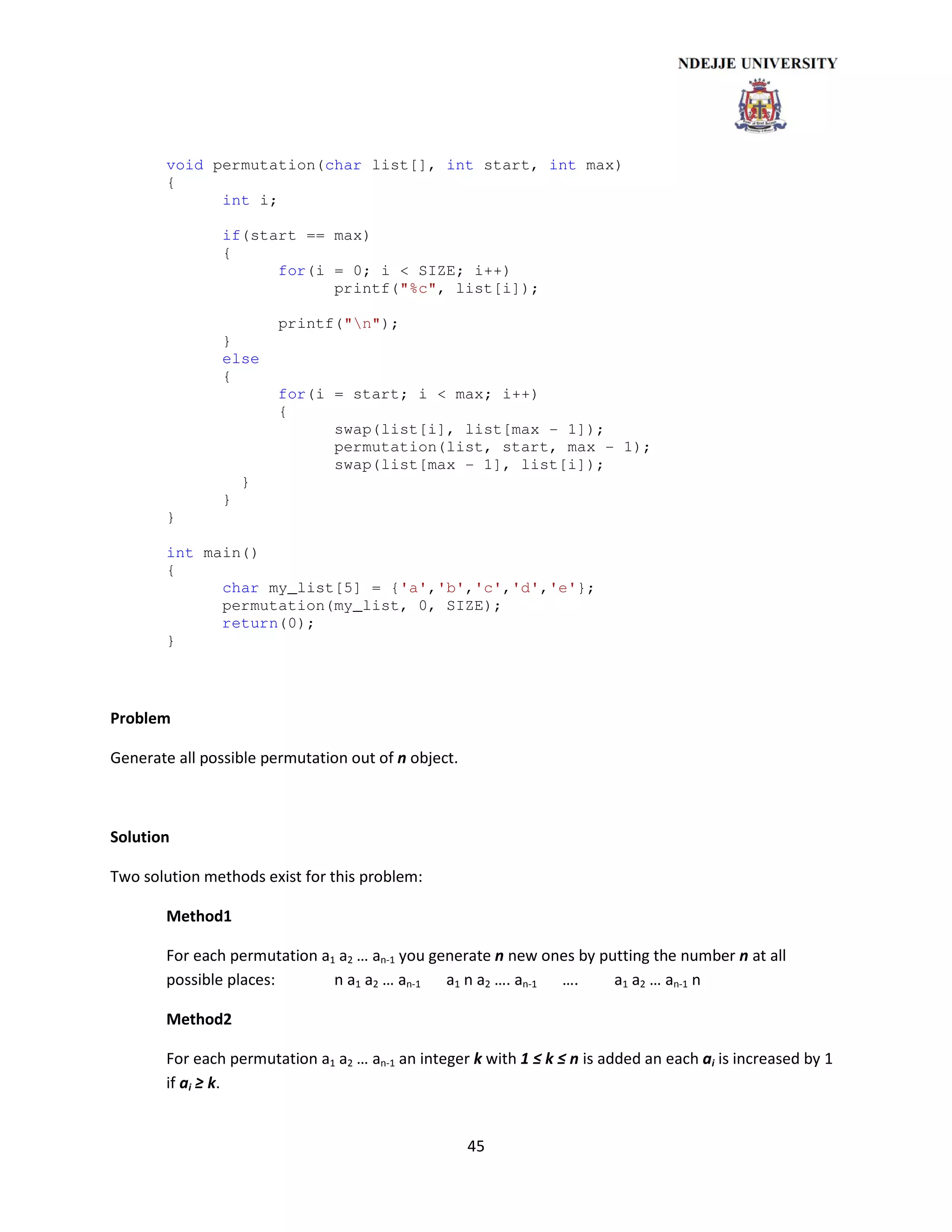 Data structures and algorithm | PDF