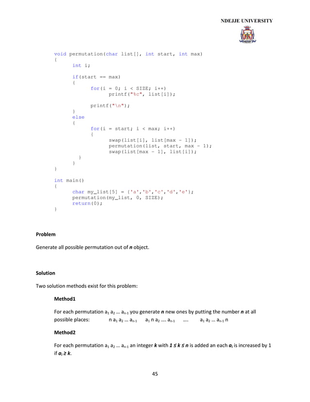 Data structures and algorithm | PDF