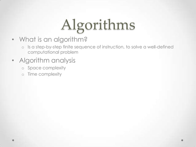 Data structures and algorithms | PPT | Free Download
