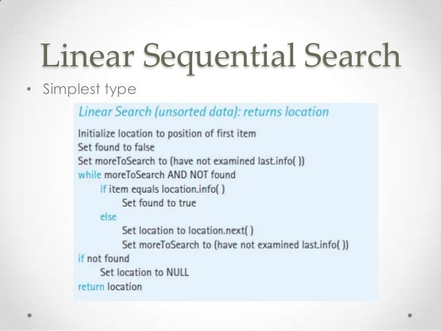 sequential search java example sequential search java example