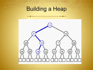Building a Heap
 