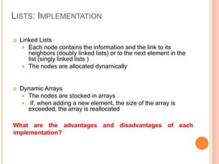 Data structures and algorithms lab6 | PPT