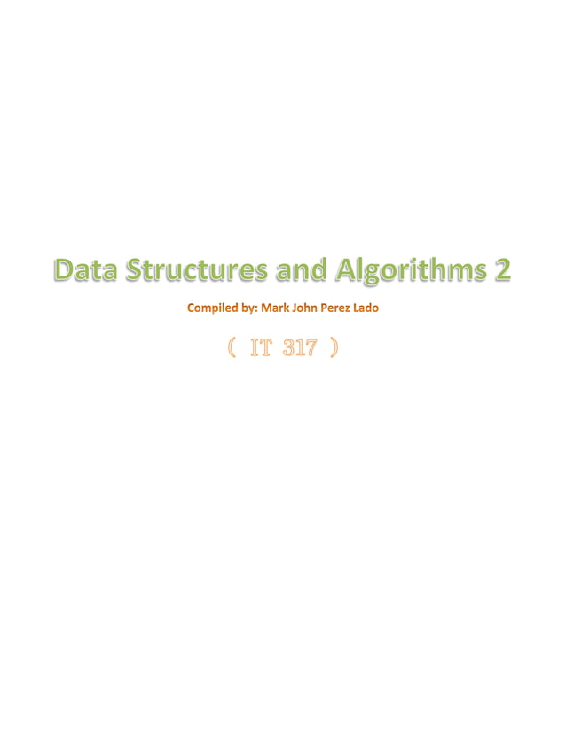 Data structures and algorithms 2 | PDF