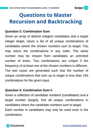 Data Structures And Algorithms Roadmap for Beginners By ScholarHat PDF ...