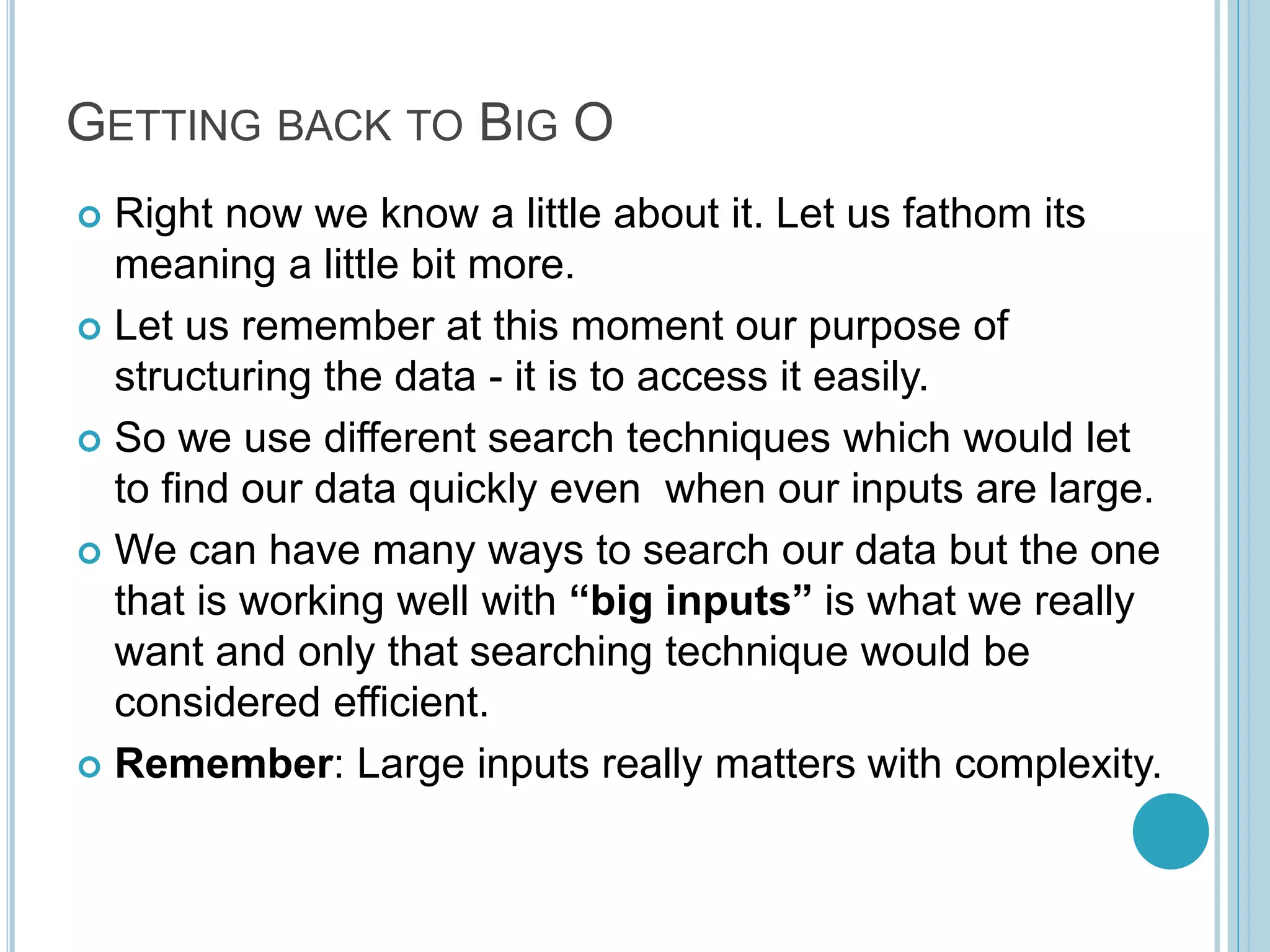Data structures and Big O notation | PPTX