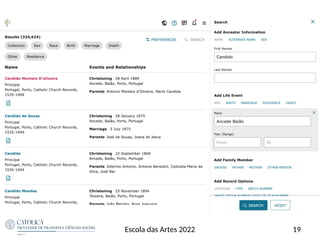 19
Escola das Artes 2022
 