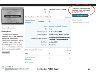 20
Escola das Artes 2022
 