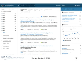 37
Escola das Artes 2022
 