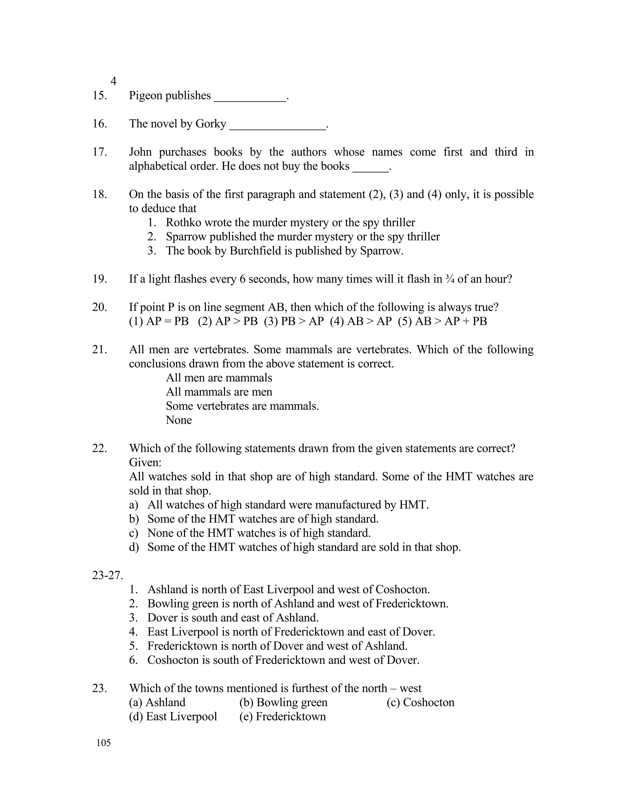 Data Structures Aptitude