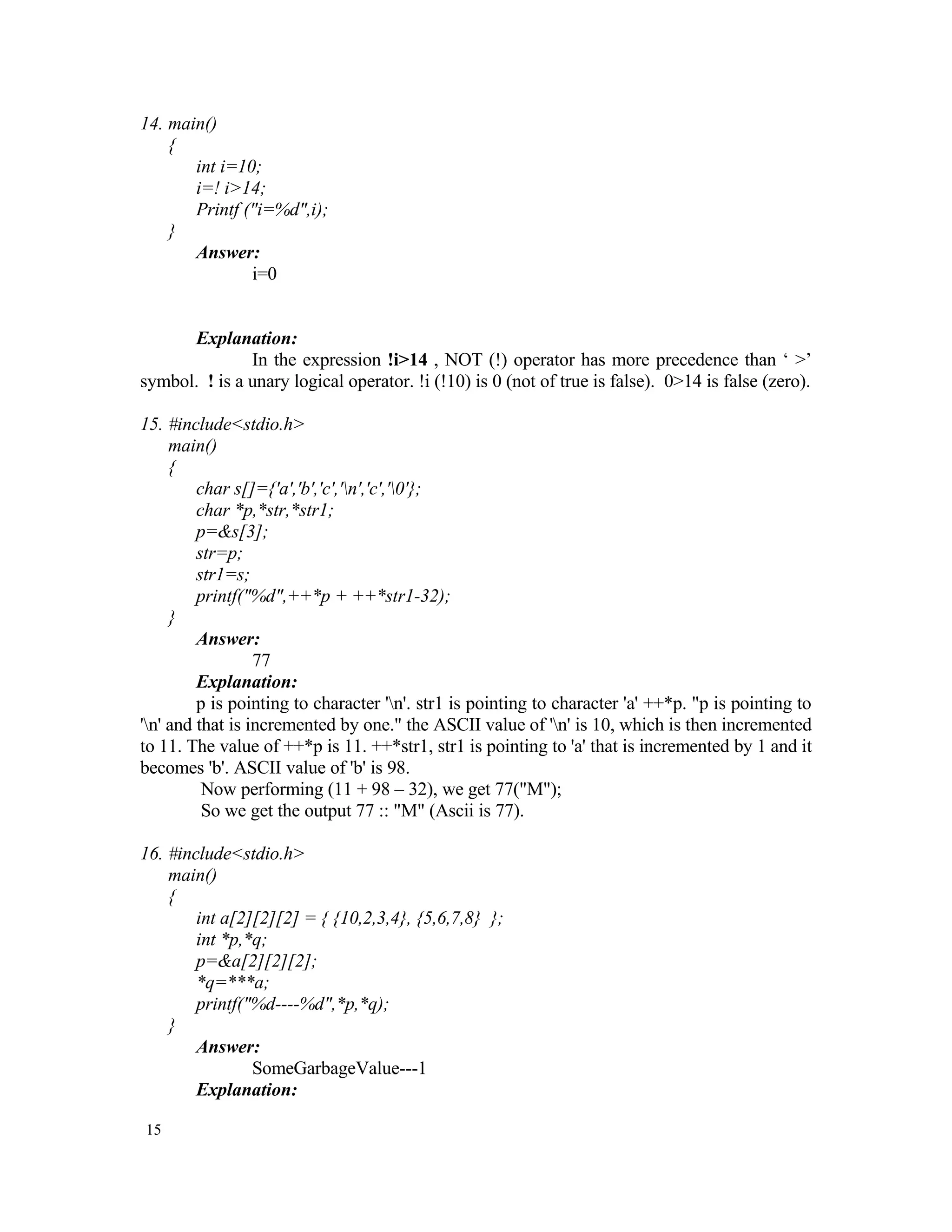 Data Structures Aptitude