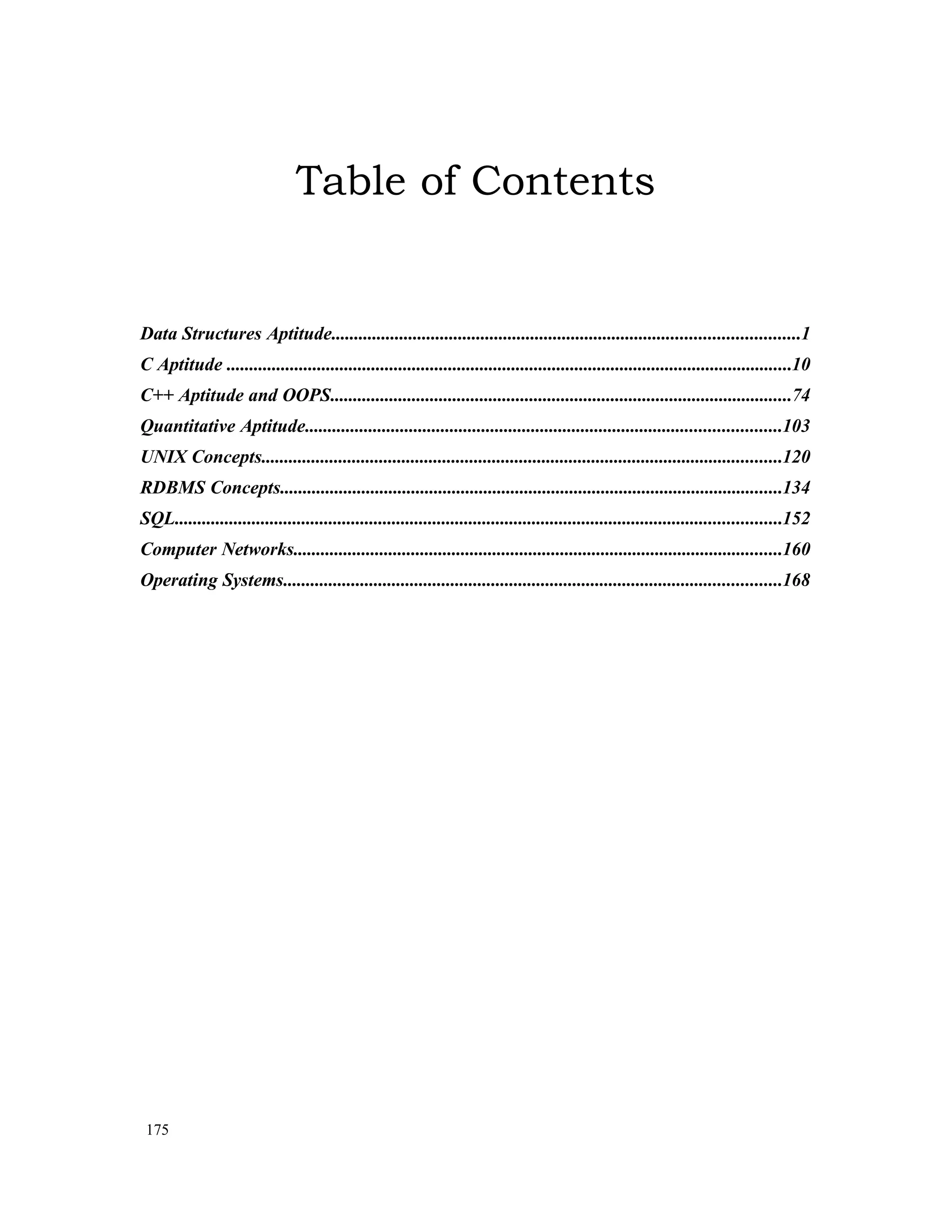 Data Structures Aptitude