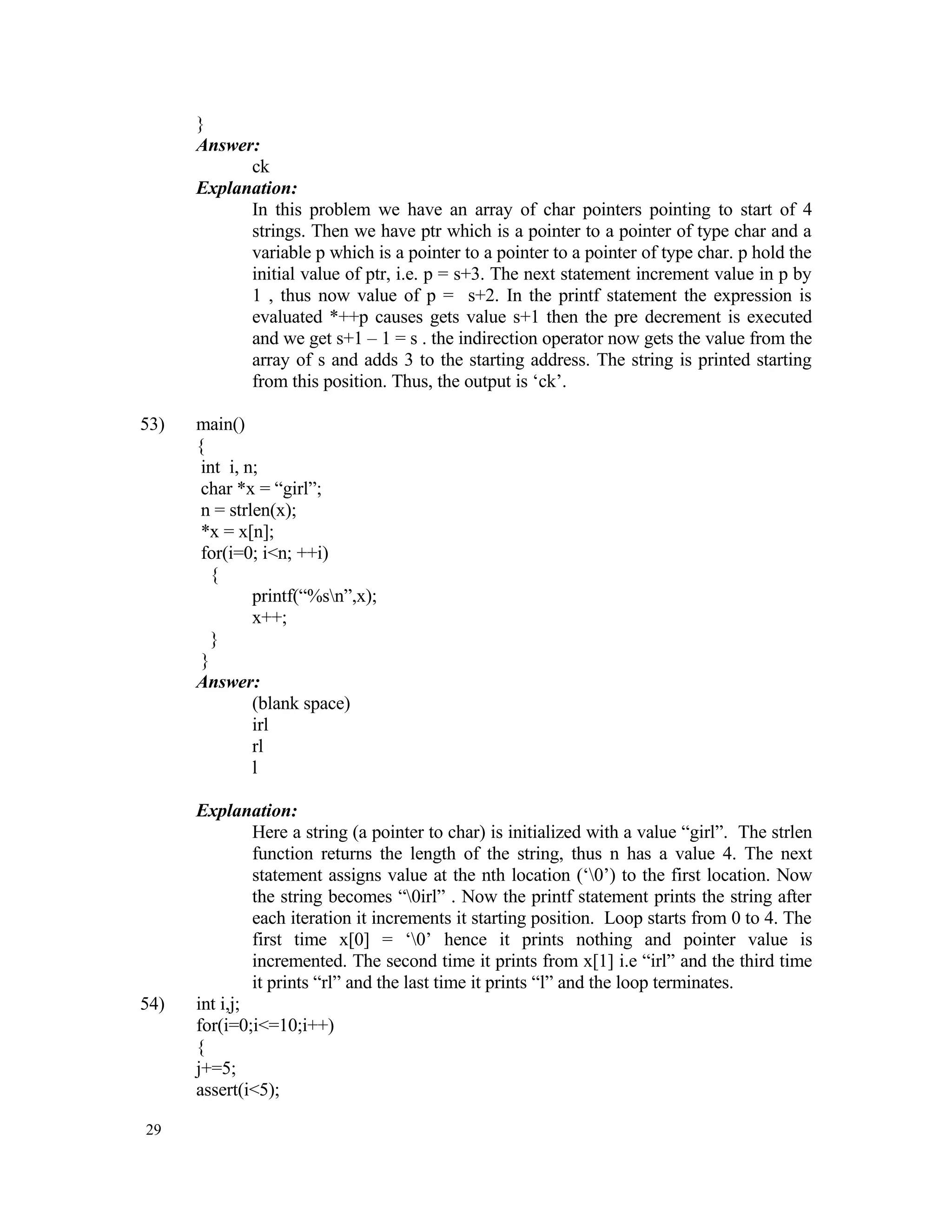 Data Structures Aptitude