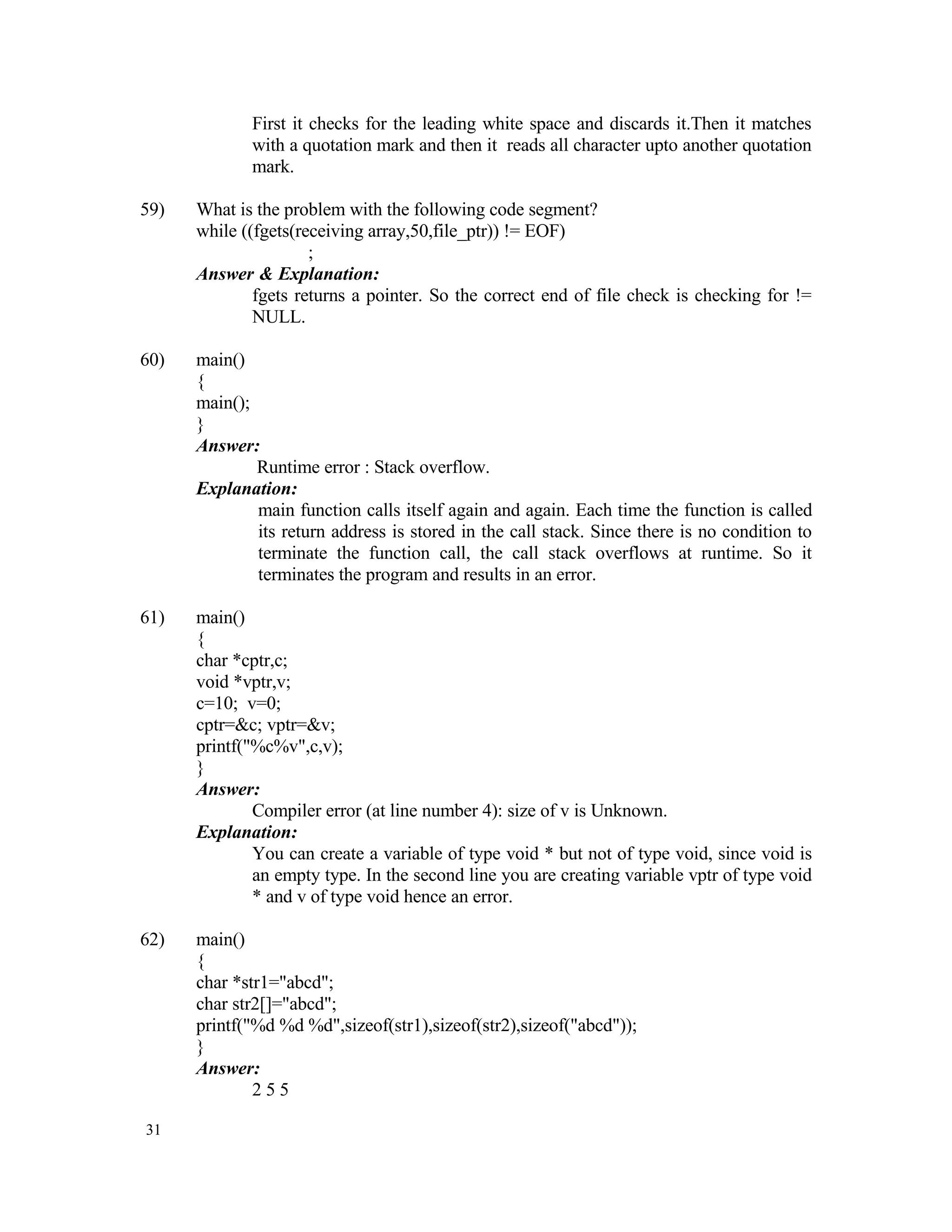 Data Structures Aptitude