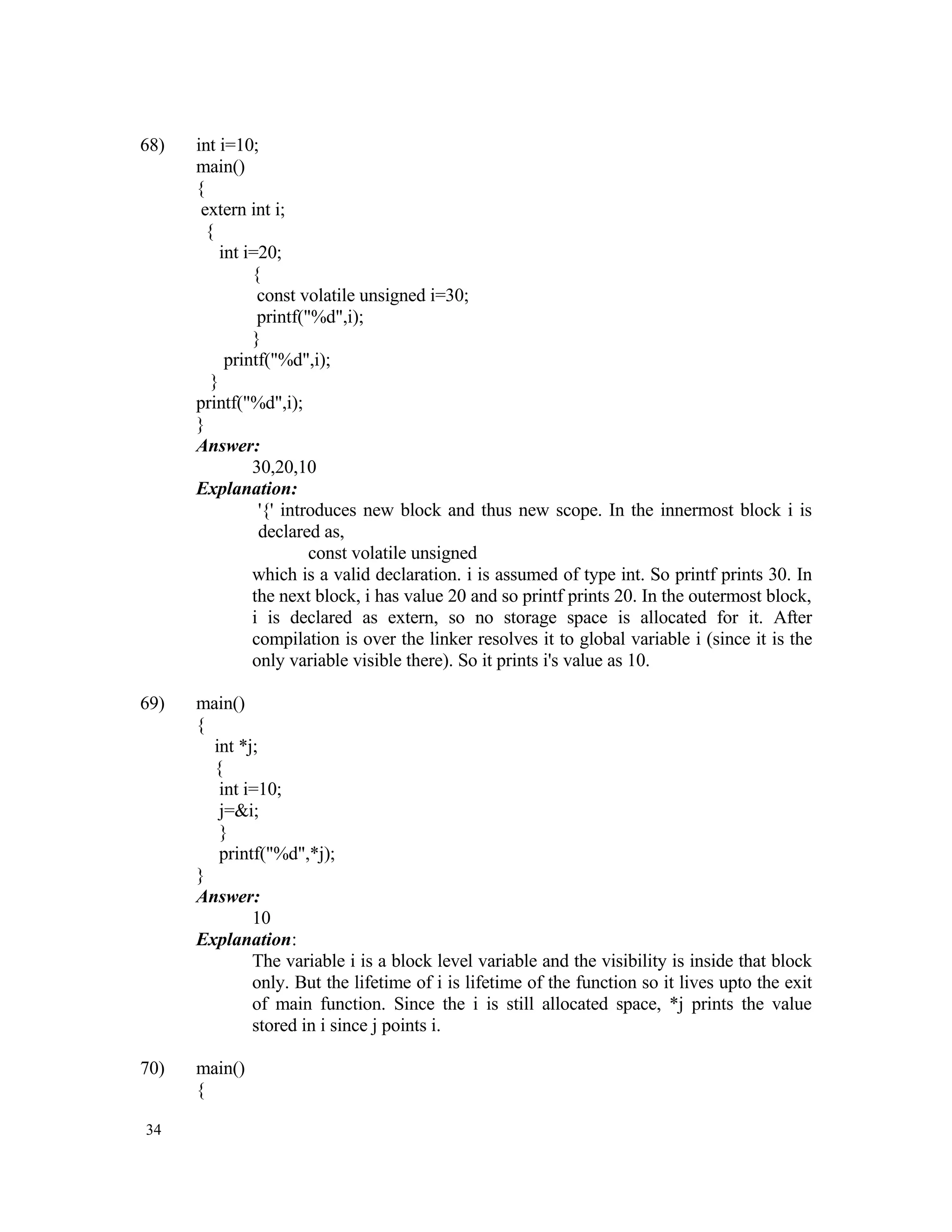 Data Structures Aptitude
