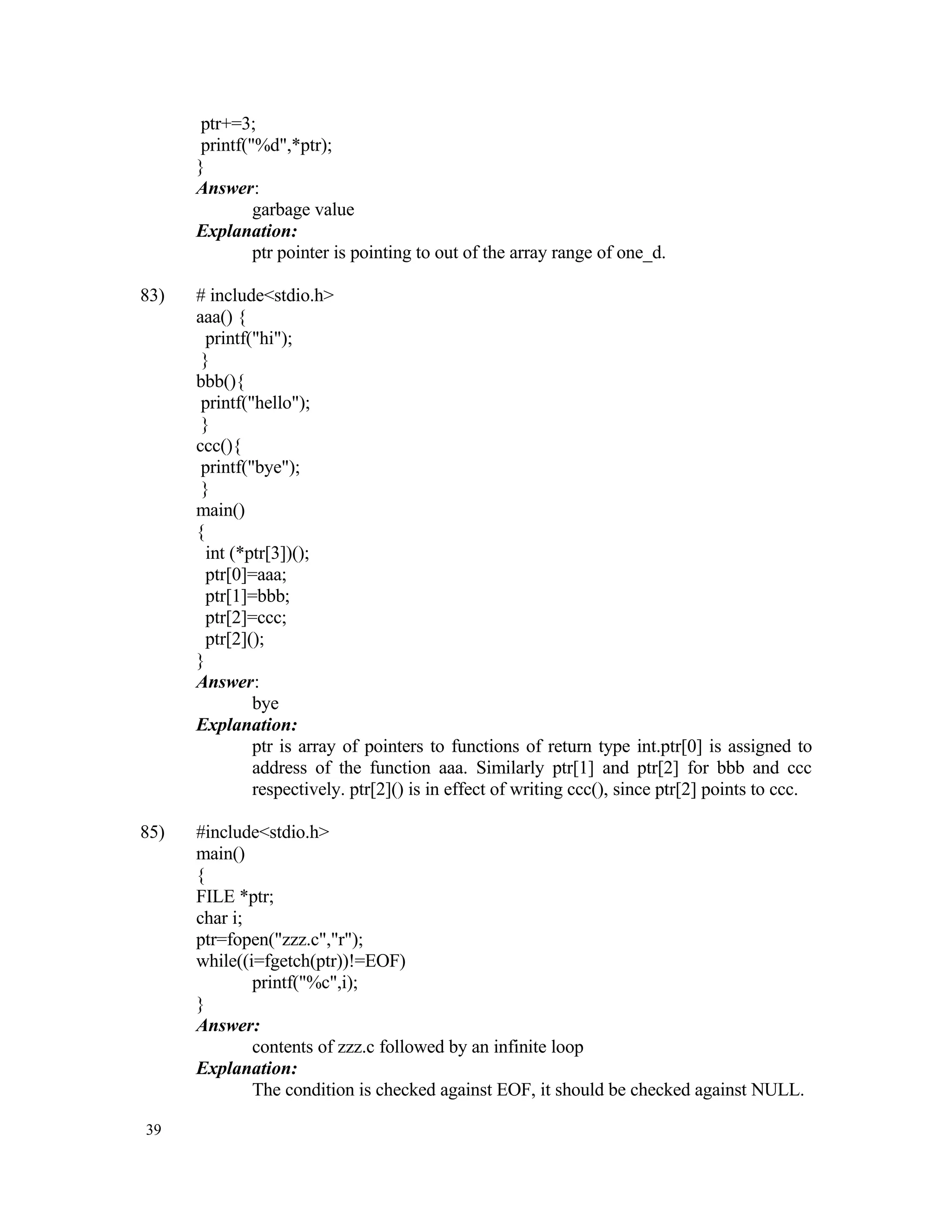 Data Structures Aptitude