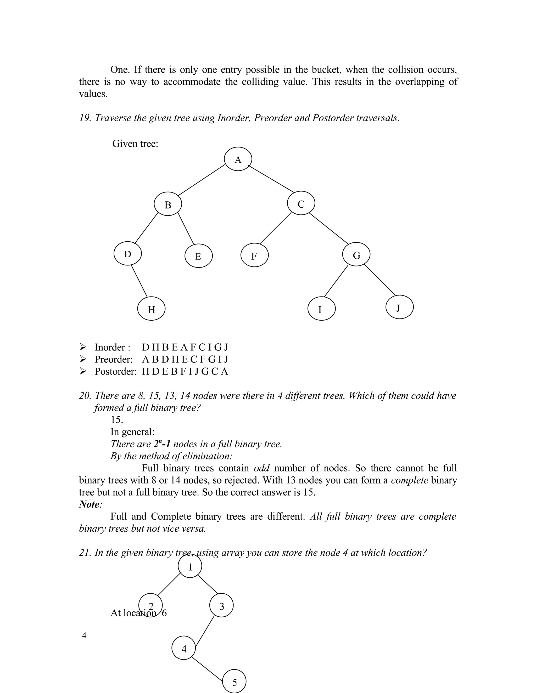 Data Structures Aptitude