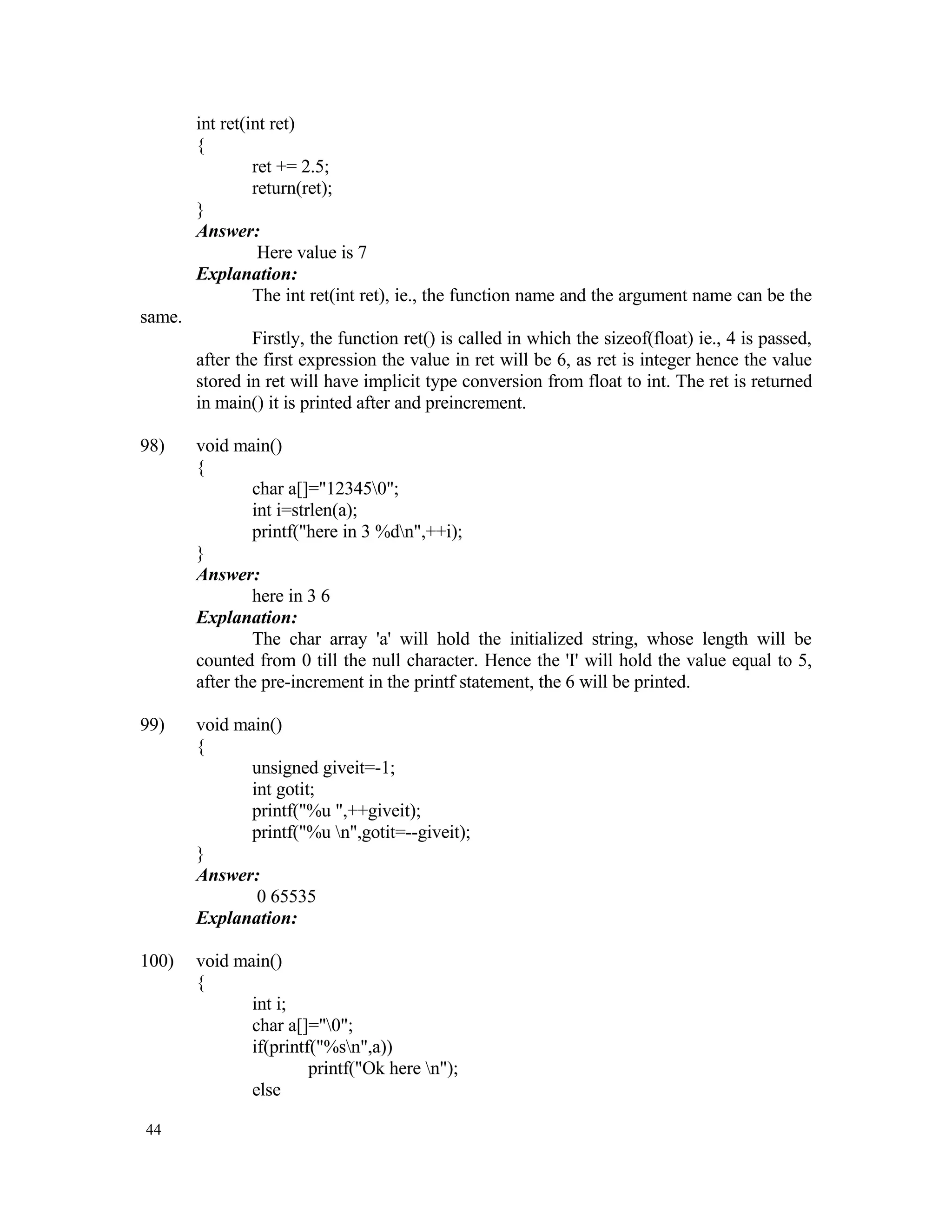 Data Structures Aptitude