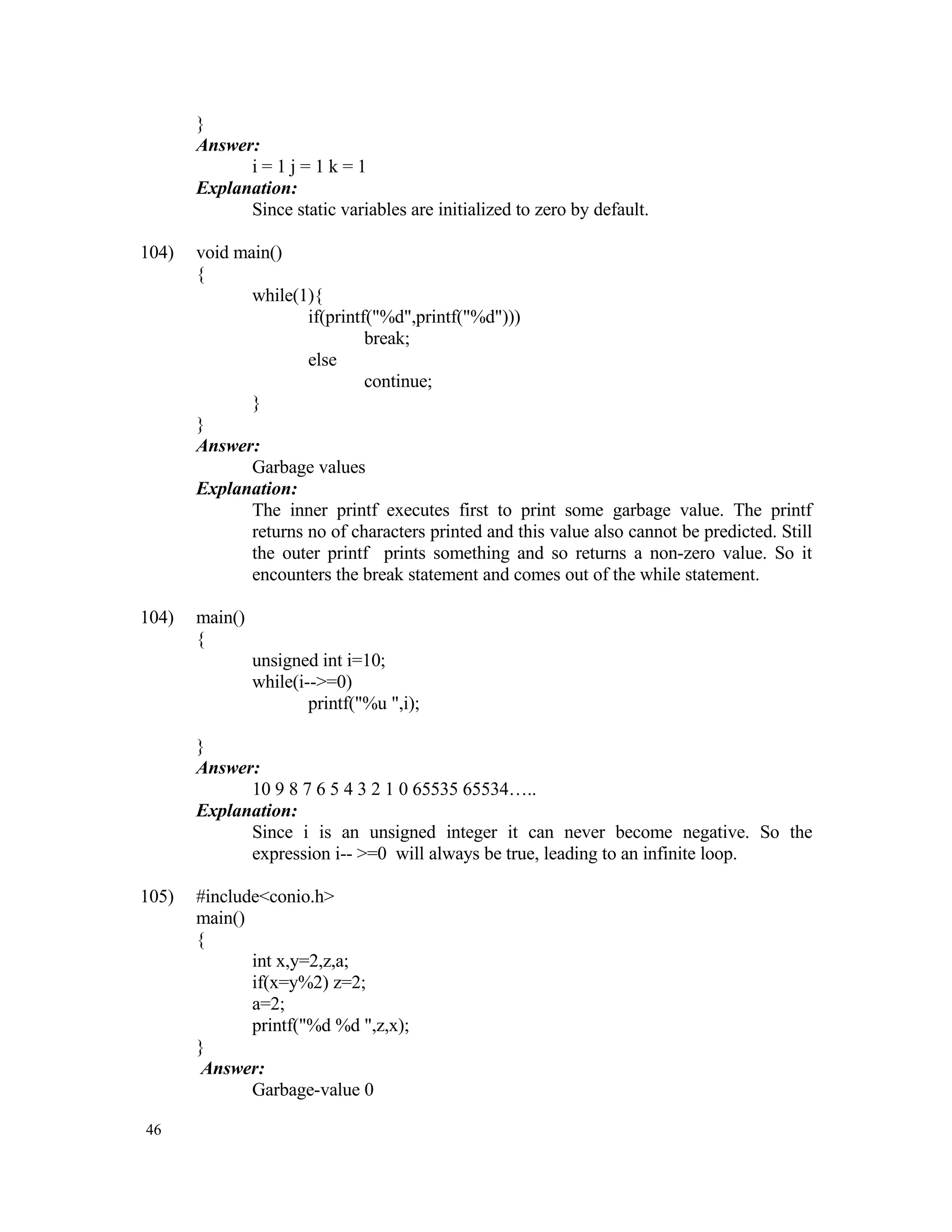 Data Structures Aptitude