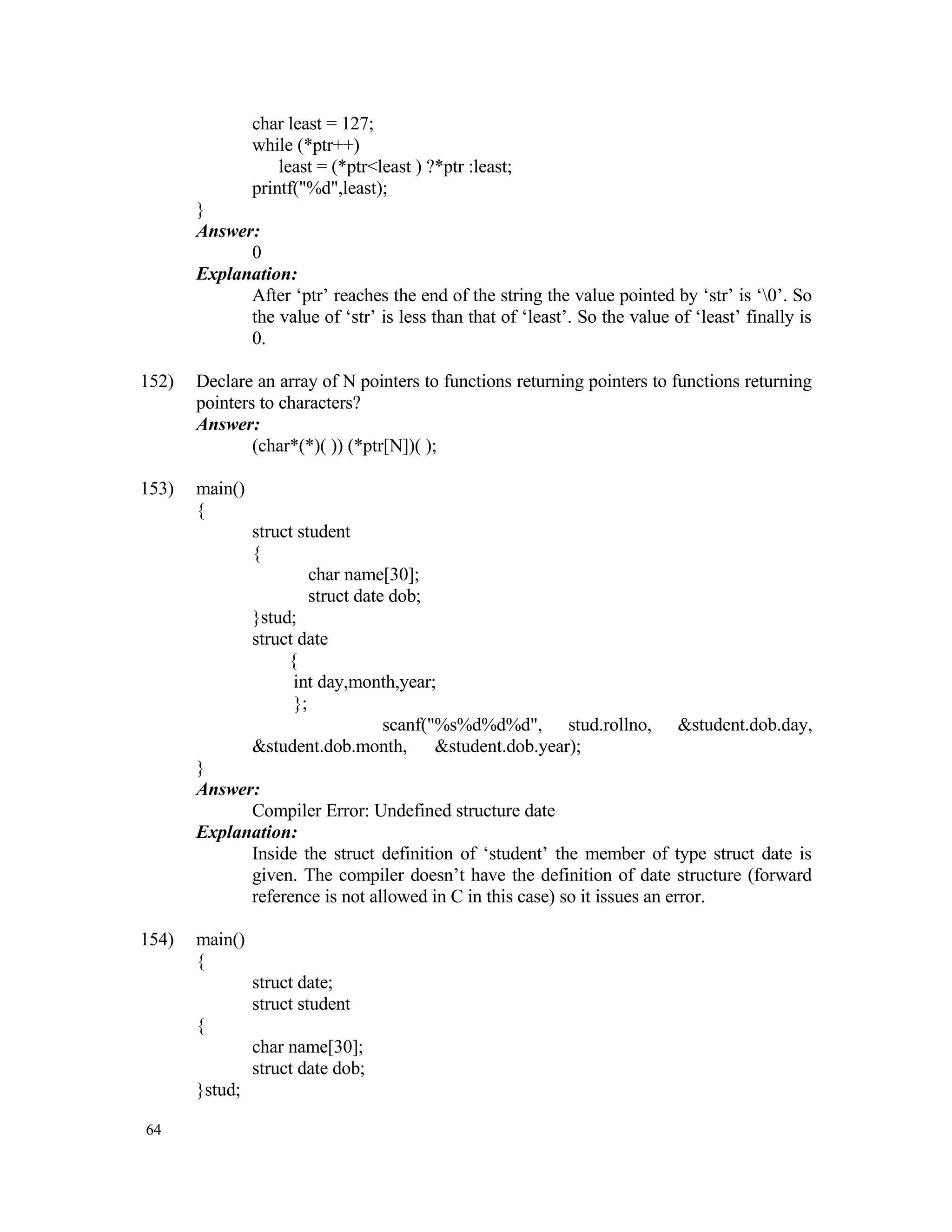 Data Structures Aptitude