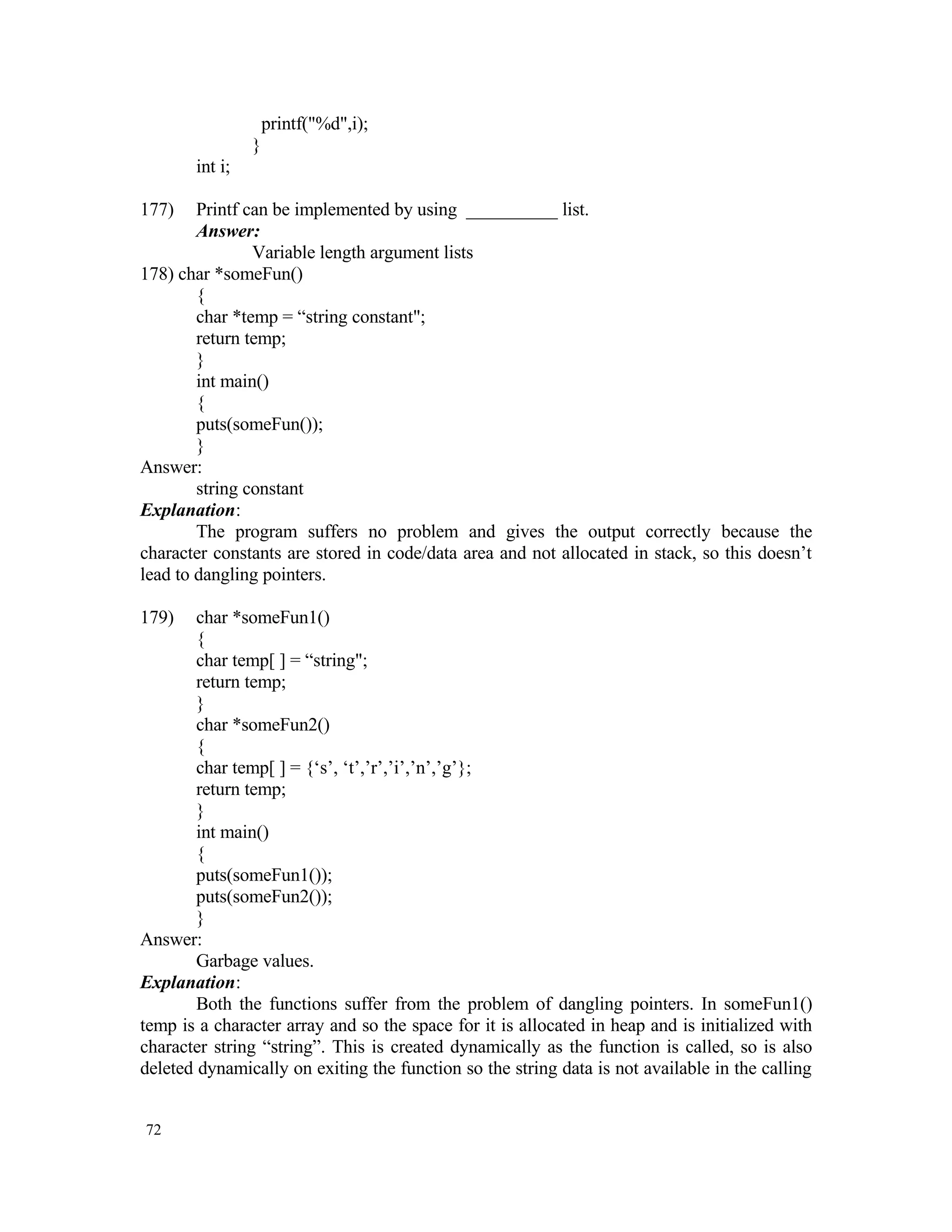 Data Structures Aptitude