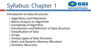 Comprehensive Introduction to Data Structures and Algorithm Analysis | PPTX