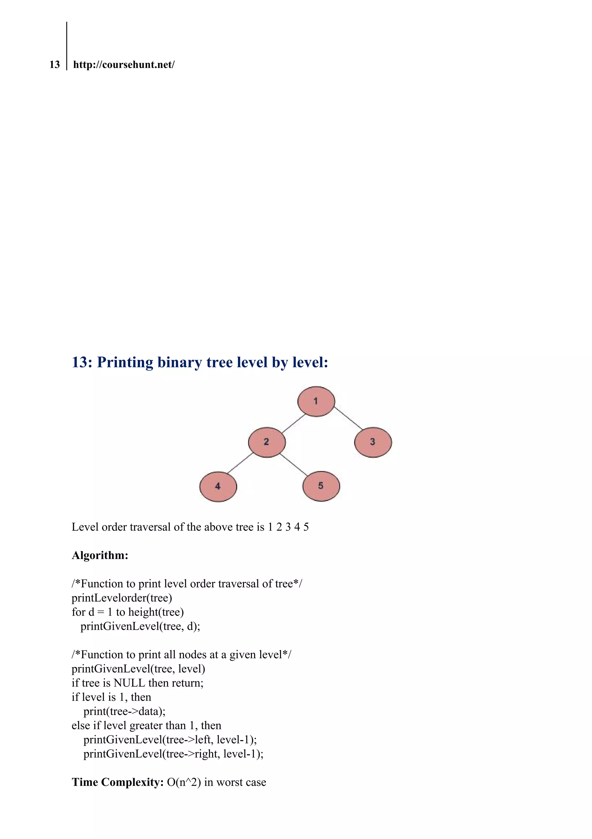 Binary Tree - Algorithms | PDF | Free Download