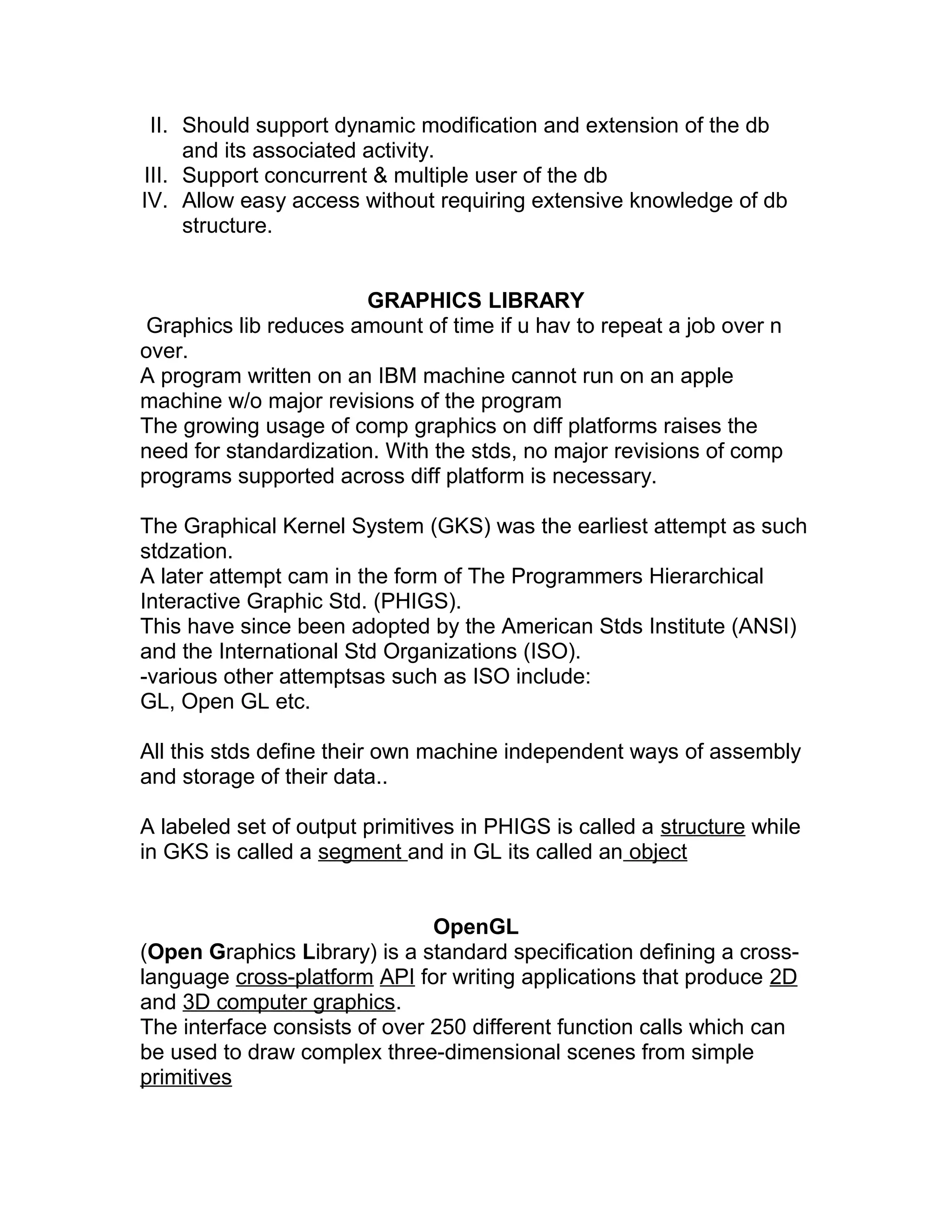 Data structures graphics library in computer graphics. | PDF