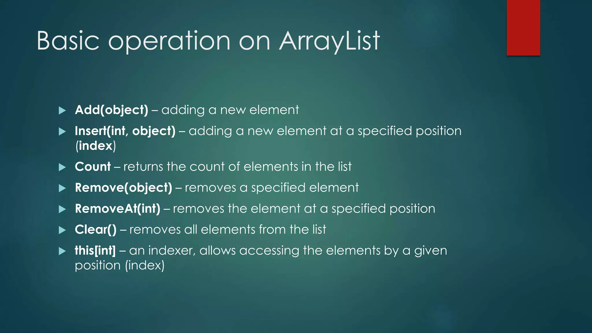 Data structures in c# | PPTX | Programming Languages | Computing