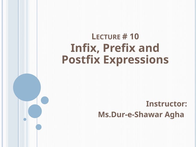 Data structures (Infix, Prefix and Postfix notations).pptx