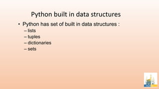 Datastructures in python | PPT