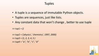 Datastructures in python | PPT
