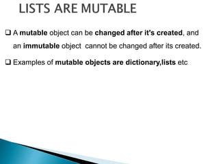 Data structures in Python | PPT