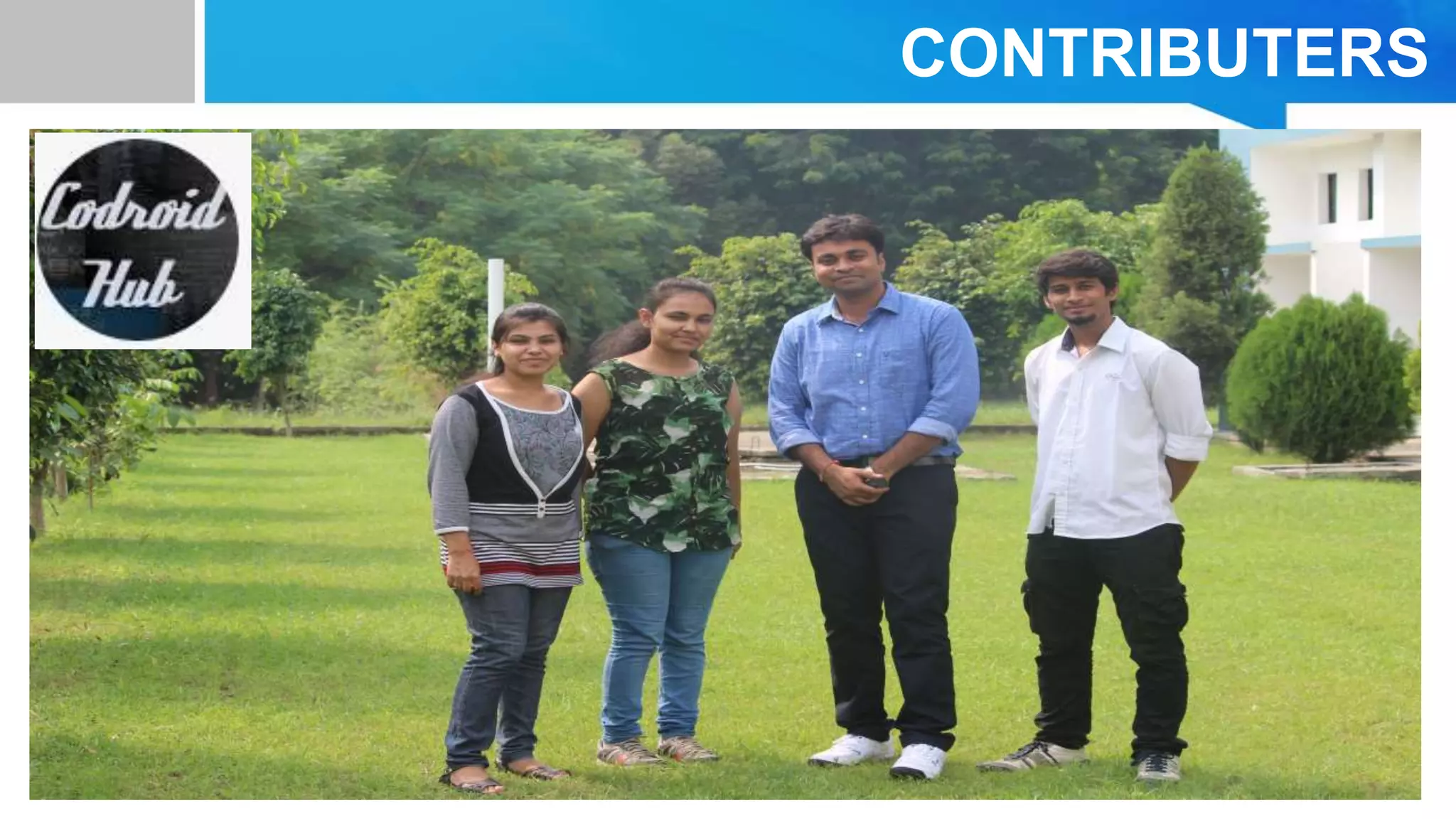 CONTRIBUTERS
• EXAMPLE 1:
• ‘3d’ describes how to display the value 6.
• ‘d ’ is a code that specifies that the value should be treated as an integer value
• ‘3’is the width of the area to show 6.
• EXAMPLE 2:
• ‘6.2f’ describes how to display the value 46.89
• ‘f’ is a code specifies that 46.829 should be treated as a floating point value
• ‘6’ shows the width of the area to show 46.89
• ‘.2’ shows number of digits to show after decimal point.
 